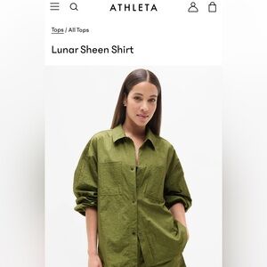 Athleta Lunar Sheen | Green | SZ M | NWOT